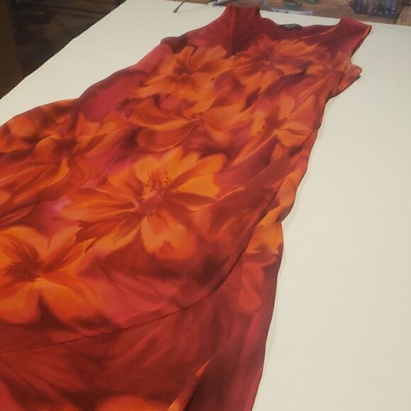 Karen Kane floral fully lined shift style dress size OX - Picture 11 of 11